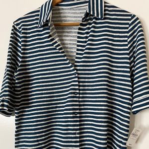 Majestic Filatures button down short sleeve shirt